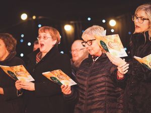 Supporting image for story: Watch as Shropshire musician breaks hearts singing in memory of her mum at emotional Christmas Severn Hospice ceremony