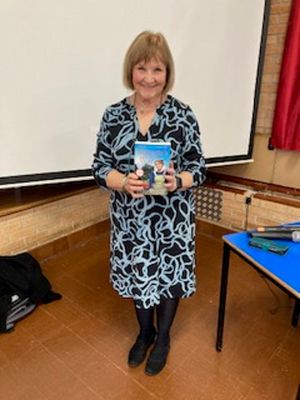 Shirley Mann with her latest book