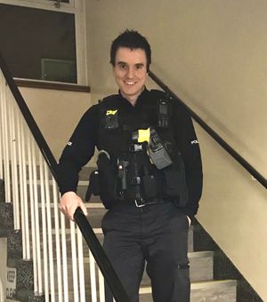 PC Dan Haughton will cycle 400 miles and run up 400 flights of stairs