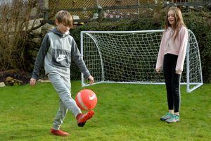 Jen Park, 10, and James Park, 12, from Porthywaen, Oswestry