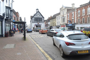 Still plenty of traffic in the High Street.