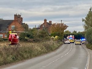 Supporting image for story: 'Serious' crash involving car and motorcycle closes road on Staffordshire border
