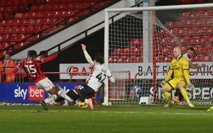 Daniel Kanu registered the only shot on target for Walsall.