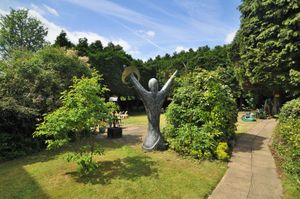 The garden at White House Cancer Support's premises in Dudley