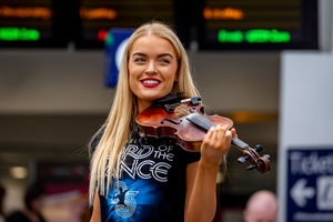 Lord of the Dance cast take over Birmingham New Street station Photo: Birmingham Alexandra 