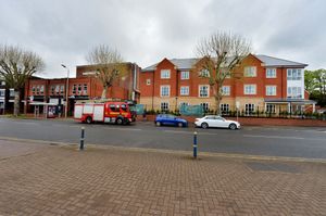 Fire crews at the scene in Stourbridge