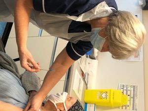 Supporting image for story: Covid vaccine recipient in Wolverhampton says it is 'hope we need' this year