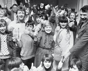 Supporting image for story: The day Swap Shop star Cheggars visited a Shropshire school - plus your collection of letters