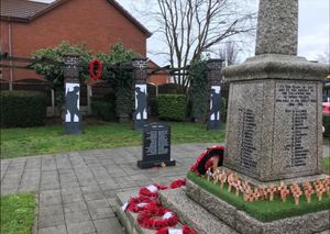 The Second World War Memorial located behind the Great War Memorial in Short Heath. PIC Baart Harries Newall
