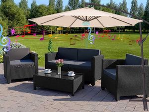 Supporting image for story: This £179 garden parasol with speaker and lights is now just £69 on Wowcher