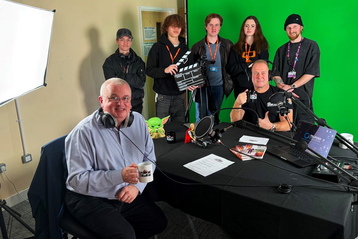 Hollywood stuntman launches new video podcast - with the help of Telford College students