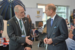 Members of local groups were in attendance to meet the Duke