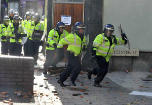 Police on the charge in Walsall