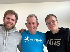 Supporting image for story: Trio in head shave to raise money for county cancer charity