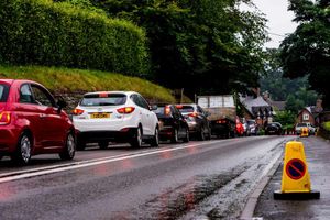 There was traffic congestion on roads surrounding Weston Park