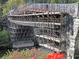 Supporting image for story: Wraps are off the Iron Bridge and scaffolding is coming down
 