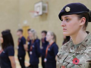 Supporting image for story: Shropshire falls silent to mark Armistice Day - with pictures