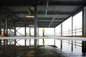 Inside the steel-framed building, which is due to open in spring 2017