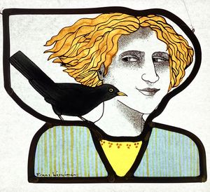 Distinguished stained glass artist Frans Wesselman grew up and trained in the Netherlands