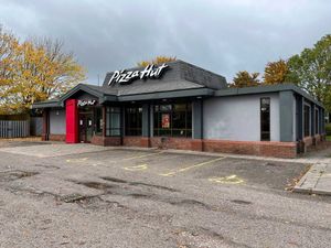 Pizza Hut at Meole Brace in Shrewsbury, which was closed on Tuesday, October 21