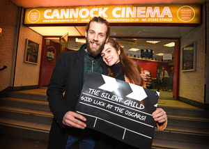 Chris Overton and Rachel Shenton outside Electric Palace Picture House