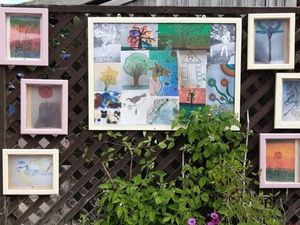 Artwork on show at the Wheatlands Care Home in Much Wenlock