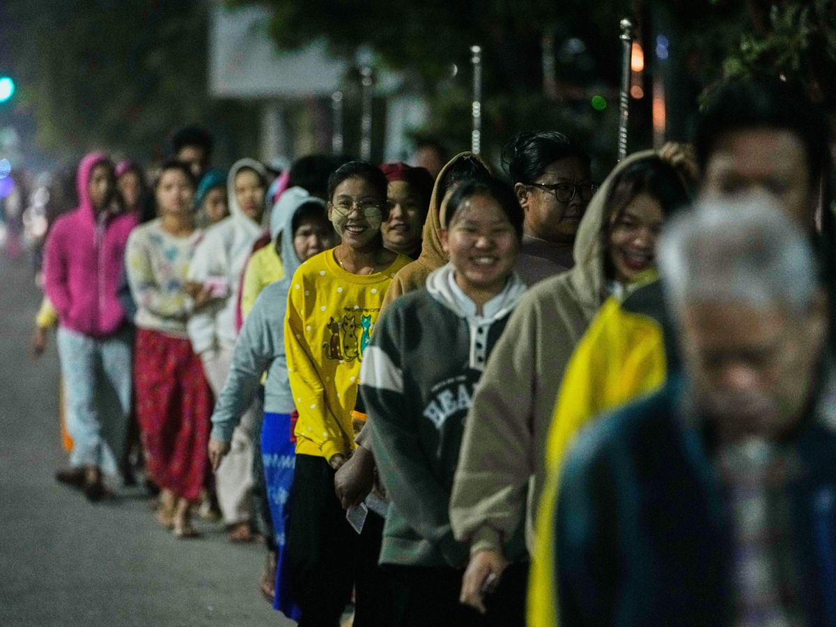 Myanmar holds second round of voting in first election since military takeover