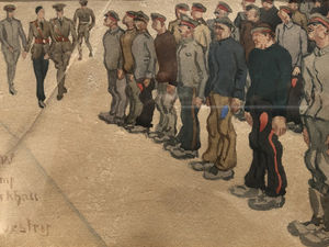 Supporting image for story: Mystery artist's captivating Great War artwork