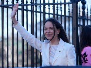 Supporting image for story: Venezuela’s Machado says she presented Nobel Peace Prize to Trump during meeting