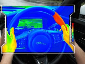Supporting image for story: Jaguar Land Rover develops ‘sensory steering wheel’ to keep drivers’ eyes on the road