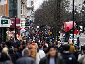 Shoppers on Oxford Street in London