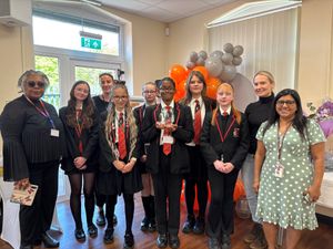 Councillor Jackie Taylor (Cabinet Member for Adult Services, Health and Wellbeing), Councillor Justyna Kordala (Princes End ward) and Gospel Oak School