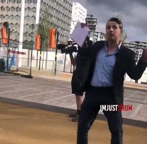 Footage was captured of ITV Central reporter Callum Watkinson. Photo: ImJustBrum