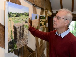 Supporting image for story: Andrew picks up his paintbrush again for Oswestry exhibition