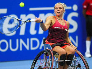 Supporting image for story: Jordanne Whiley off to winning start at NEC Wheelchair Tennis Masters