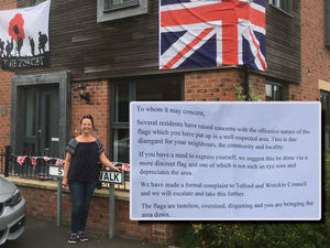 Supporting image for story: Telford family determined to celebrate VE Day as anonymous neighbours criticise flags for 'bringing area down'