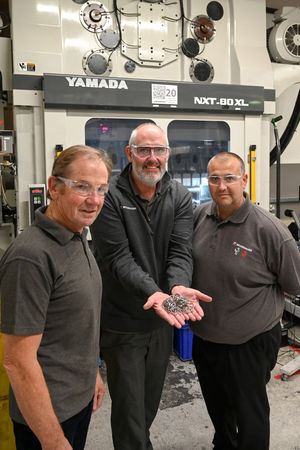 L-R: David Chapman, Rowan Crozier and Stuart Berry (Brandauer)