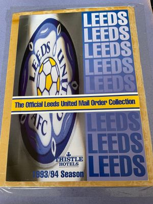 Like Arsenal, Leeds didn't want to miss out on the chance for a couple of sales for the club shop with this merchandise catalogue