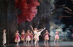 The cast of The Nutcracker on stage