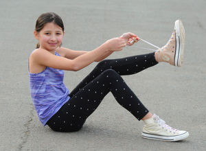 Imogen Leith who, joined by her brother and sister, and father, has now raise more than £20,000 for the Severn Hospice