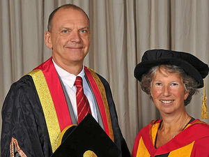 Supporting image for story: Wolverhampton University honour for chief of deaf children's charity