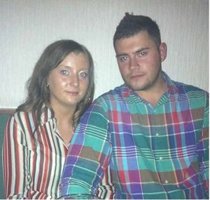 Tom Kirwan, with Jade, his fiancée