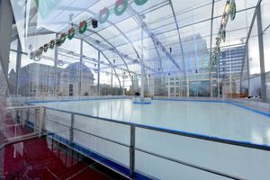 The indoor ice rink