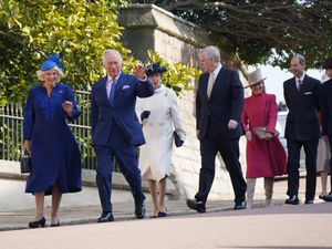 Supporting image for story: Charles and Camilla wish crowds ‘Happy Easter’ after church service at Windsor