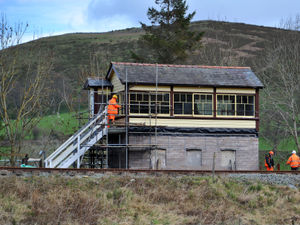 Supporting image for story: Volunteers are on track with signal box works
