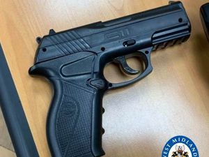 Supporting image for story: Imitation gun seized from Smethwick man trying to steal from shop