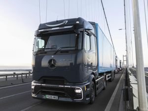 Supporting image for story: First new Amazon electric heavy goods vehicles hit UK roads