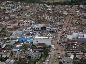 Supporting image for story: Powerful tornado in Brazil kills six people and injures hundreds more