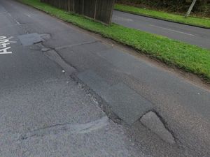 Supporting image for story: 'Dangerous' potholes on major route described as 'daily hell' for motorists