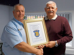 Supporting image for story: Simon Parsonage made life member of Shropshire Premier Bowls League